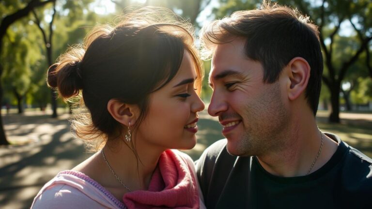 Casal adotante e criança em parque, representando afeto e alegria na adoção no Brasil.